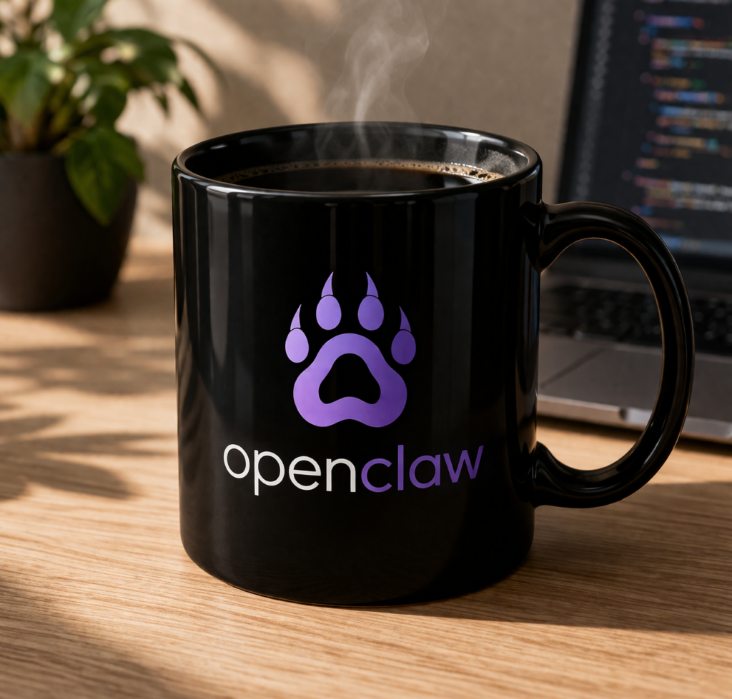 Black Coffee Mug
