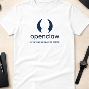 OpenClaw Signature Logo T-Shirt – Classic Fit, Black & White Edition (Copy)